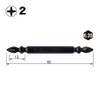 Vessel Double-Ended Sakisbo Bit with Magnet for Tapping Drill Screws