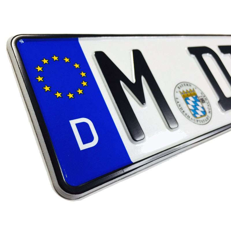 Munich German License Plate