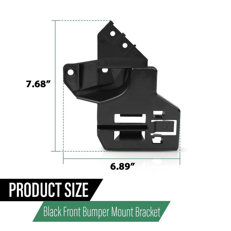 LQI Front Bumper Mount Bracket Black Compatible with Land Rover