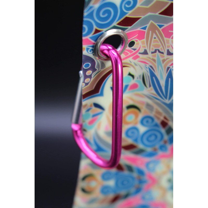 Aqua-Licious Drinking Bottle / Foldable And Reusable / with Carabiner