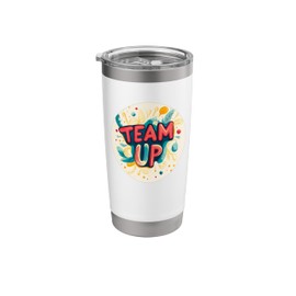 Great Team Up Logo Costume Stainless Steel Insulated Tumbler