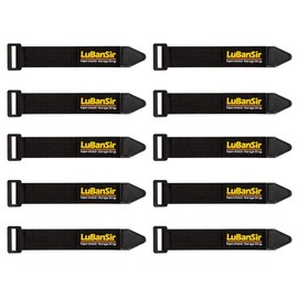 LuBanSir Correas de cincha, 1 x 6 pulgadas (paquete de 10) Correa elástica para cable de extensión, cable, envoltura de cable y organización y almacenamiento