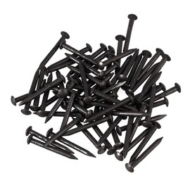 RDEXP Black Copper Round Head Wood Screw Nail Decorative Furniture Miniature Nail Pack of 50 (22 x 2mm)