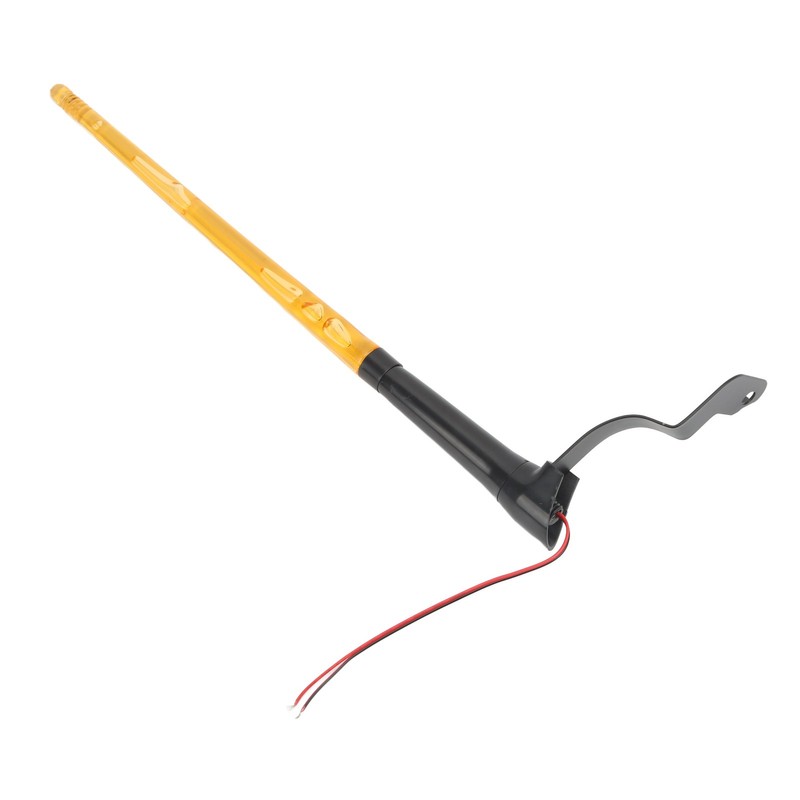 2 Pcs Whip Lights 340mm Long Amber Lighted Antenna Flagpole