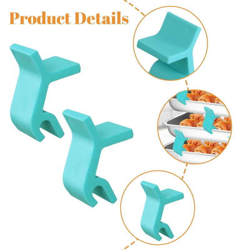 MOROBOR Baking Sheet Stackers, 16pcs Space-Saving Tray Stackers Cookie Baking