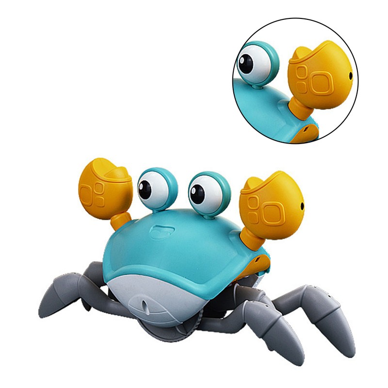 Crab Toy Musical Sound Light Electronic Walking Moving Dancing Sensory