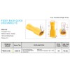 Heschen piggyback spade crimp terminal connector 0.5-6.0mm² (22-10 awg) yellow