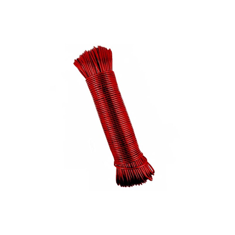 Clothes Line Red with Steel Core 50 m Tear-Resistant Washing