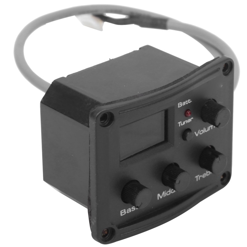 Ukulele Pickup EQ Color Tuner with LED Display Electric Box