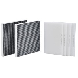 FLTRUCKTOP 2PCS P609422 4PCS PA30107 Cabin Air Filter with Activated Carbon&Bunk Recirc Filter Fits 2023-2019 Freightliner Cascadia Truck Replace BOA91559 AF26235 P609422 PA4857 CAF24003 PA30107
