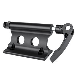 Fowecry Bike Front Fork Quick Release Retaining Clip Dismountable Attaching Clamp Portable Cycling Part, Black