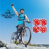 MEAJOO 4PCS Dice Tire Valve Stem Caps,with Rubber Ring, Dust
