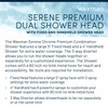 Waxman Serene Premium Fixed Shower Head with Handheld Attachment and