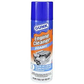 GUNK Engine Cleaner – 50 State Compliant Foamy Spray with Plastic Covers – Expanding Foam Quickly Removes Grease, Oil, Dirt & Road Grime - Clings to Surfaces for Easy Rinse – 17 oz (Case of 12)
