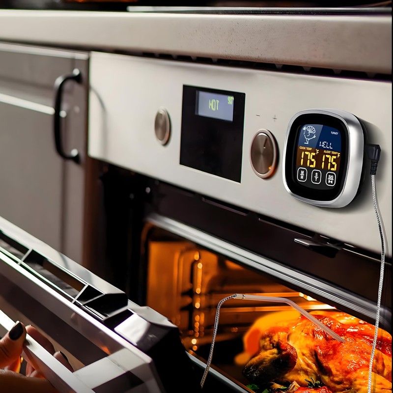 Retoo Roasting Thermometer, Digital Meat Thermometer, Grill Thermometer, Kitchen Thermometer,