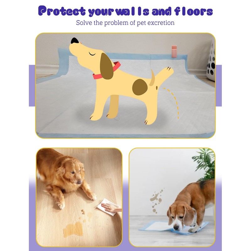 CAPHONT 6 Pcs Dog Pee Pad Holder Cilps for Leg-Lifting