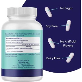 Bestvite Benfotiamine 300mg (120 Vegetarian Capsules) (2-Pack)-No Stearates