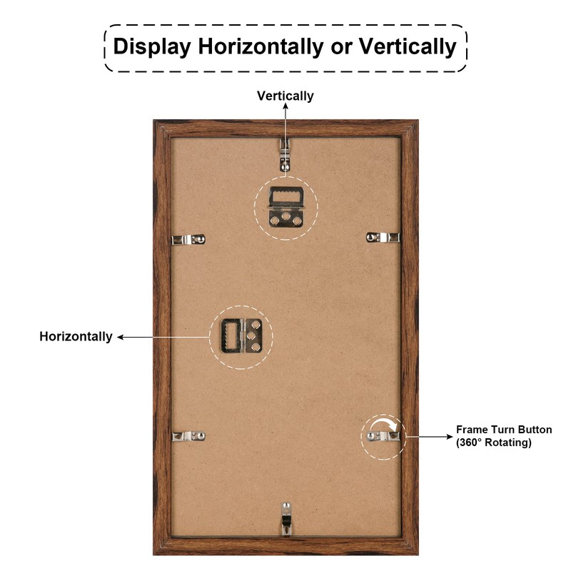KSROECUD 8x14 Collage frame with 3 Openings 4X6 Pictures, Multiple
