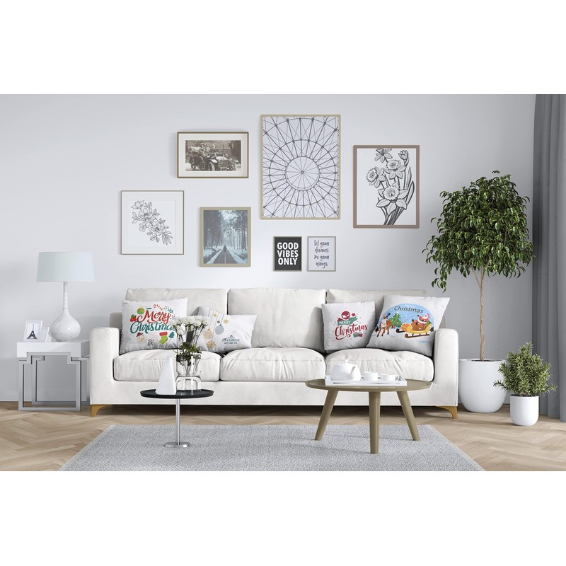 Encasa Homes Throw Pillow Covers 20 x 20 inch -