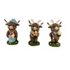 Gerson Easter Decor - Bunny Rabbit Eggs Resin Highland Cow