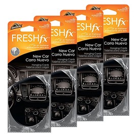 Armor All FRESHfx Car Air Freshener Hanging Card, 12-Count (4 Packs, New Car)