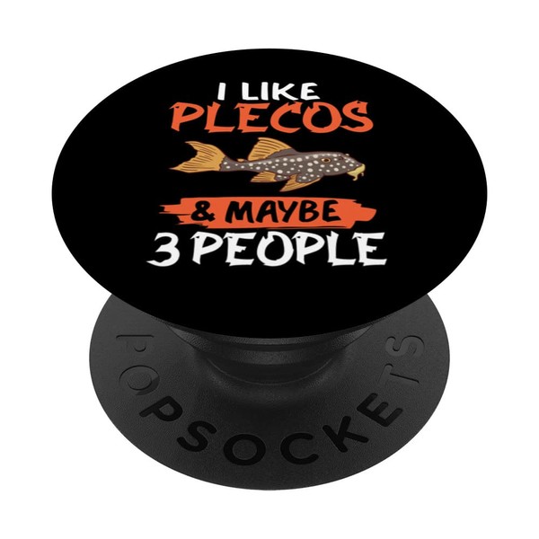 Plecostomus Pleco Fish Aquarium Food Tank Zebra Cave PopSockets with