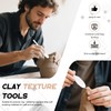 Xanadued 5 Pieces Texture Tool Set for Clay Art, Texture