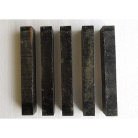 Lumber Wood for Woodworking - Construction - Landscaping (5) Lot of 5 Ebony Pool Cue, Turning Wood, Gun Knife Scales 1.5” x 12”
