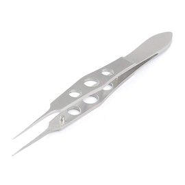 G.S CASTROVIEJO Tying Forceps 3.5" 0.5 MM 1X2 Teeth with 5MM Platform Best Quality