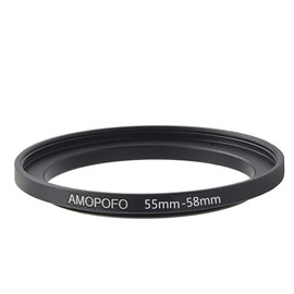 55 mm - 58 mm Step Up Filter Adapter Ring - Metal Filter Adapter Ring from Camera Lens with 55 mm Filter Thread to 58 mm Filter Ring Accessories