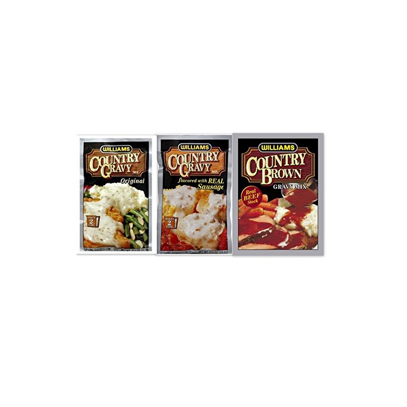 Williams Country Gravy Variety Bundle includes 2-Pack Country Gravy mix