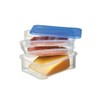 Sunware Club Cuisine Meat/Cheese Keeper Set Of 3 Transparent-Blue colour