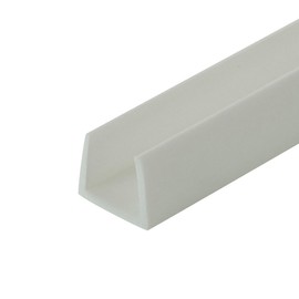 Outwater Plastics White 5/8'' Styrene Plastic U-Channel/C-Channel 36 Inch Lengths (Pack of 4)