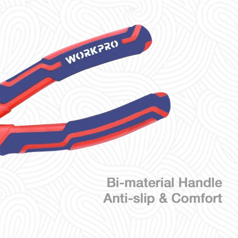 WORKPRO 7" Diagonal Pliers in CRV Steel for Cutting Wire