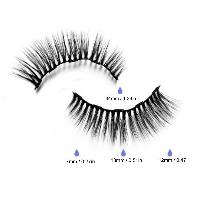 5 Pairs Magnetic Lashes with Eyeliner Kit Glue Free Waterproof