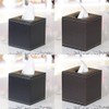 PU Leather Tissue Dispenser - Facial Tissue Box Cover and