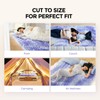 Dreamsmith 3 Inch 7-Zone Queen Memory Foam Mattress Topper, Cooling