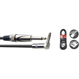 Stagg SGC1.5PL DL 1.5m Angled Jack Guitar cable
