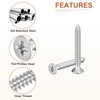 DTGN 100Pcs #8x1-1/4" Flat Head Wood Screws, 304 Stainless Steel