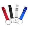 Operitacx 4pcs Multifunctional Quick Bottle Opener Keychain Phone Stand Aluminum