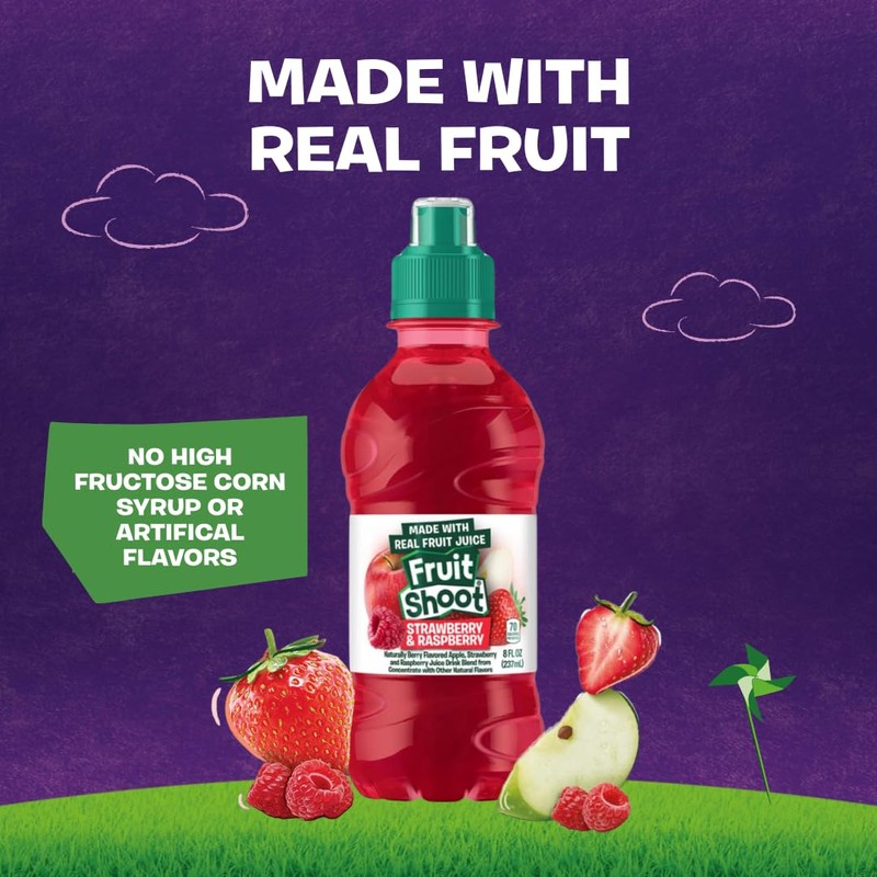 FRUIT SHOOT Strawberry & Raspberry With Real Fruit Juice -