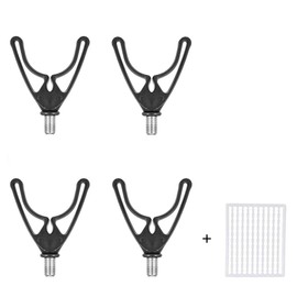 Milepetus Butt Rests Rod Rests for all Fishing Pods,Bank Sticks Carp Fishing Rod Rest U-Head Rod Grips Rest Fishing Rod Holder Carp Fishing Tackle Gripper Rest Thread M3/8