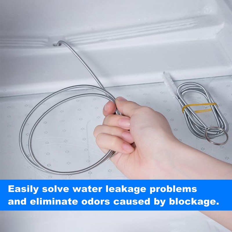 Refrigerator Drain Cleaning Tool, 8 PCS Reusable Waterline Buddy For
