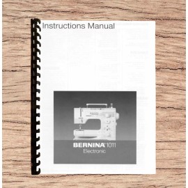 Bernina Model 1011 Operator's Instruction Manual Printed and Comb Bound - Printed Manual