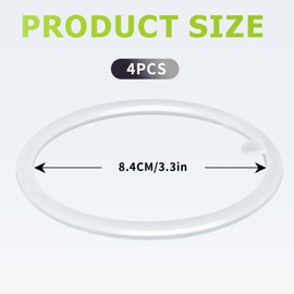 Trynice Shaker Bottle Gasket Replacement for VOLTRX Shaker Bottle Seal Replacement Accessories, Mixer Cup Silicone Seal Ring Compatible with VOLTRX Shaker Cups Spout Lid