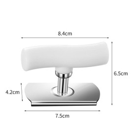 Stainless Steel Can Opener with Green Handle, Easy to Use Manual Can Opener for Home Kitchen, Effortless Can Opener for Seniors and Arthritic Hands(white)