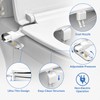 Ultra-Slim Bidet Attachment for Toilet Seats – Non-Electric Dual Nozzle