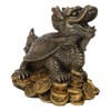 Ebros Gift Feng Shui Fortune Celestial Dragon Turtle Figurine Paperweight