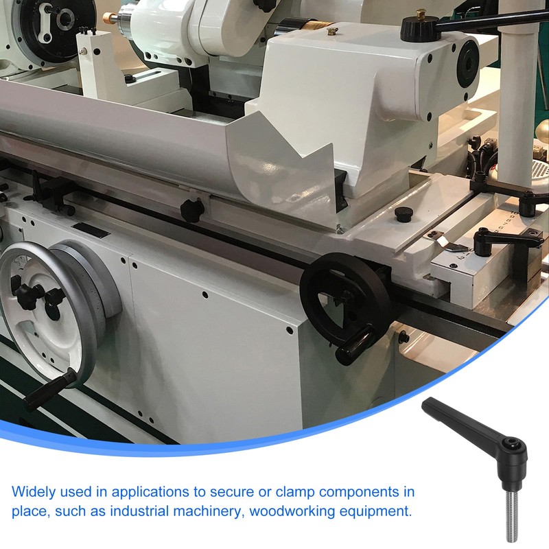 sourcing map 4pcs Clamping Lever Handles, M6 x 30mm 304