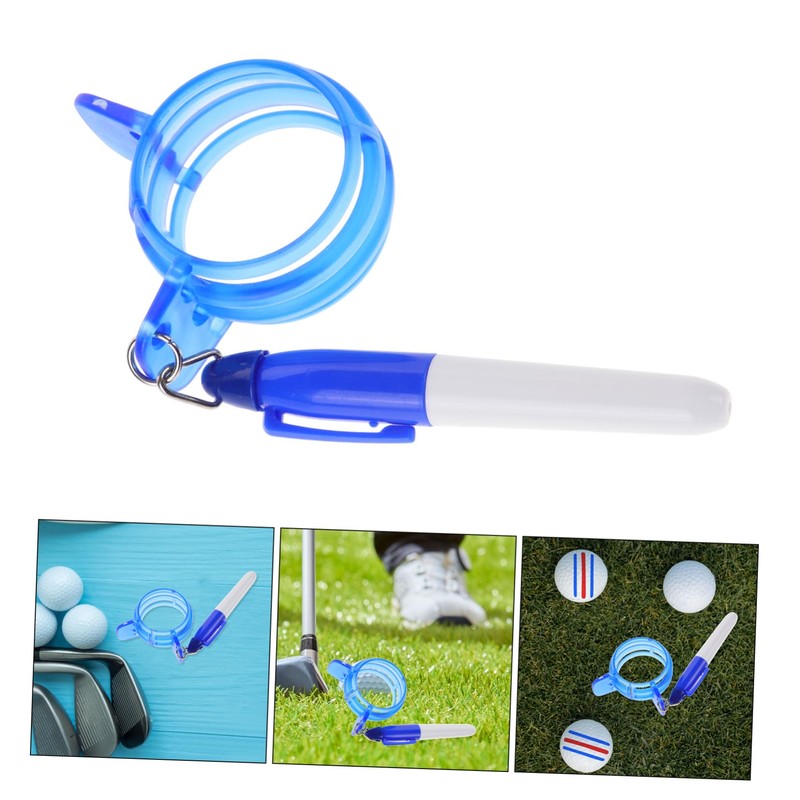 KICHOUSE 1 Set Golf Ball Marker Stencil Alignment Tool for